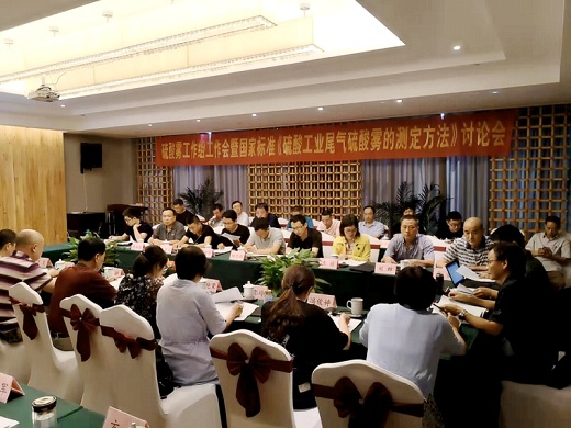 中國硫酸工業協會在銅召開兩項國家標準修訂研討會